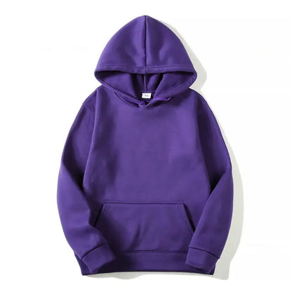 Plain Fleece Unisex Hoodie Hoodies