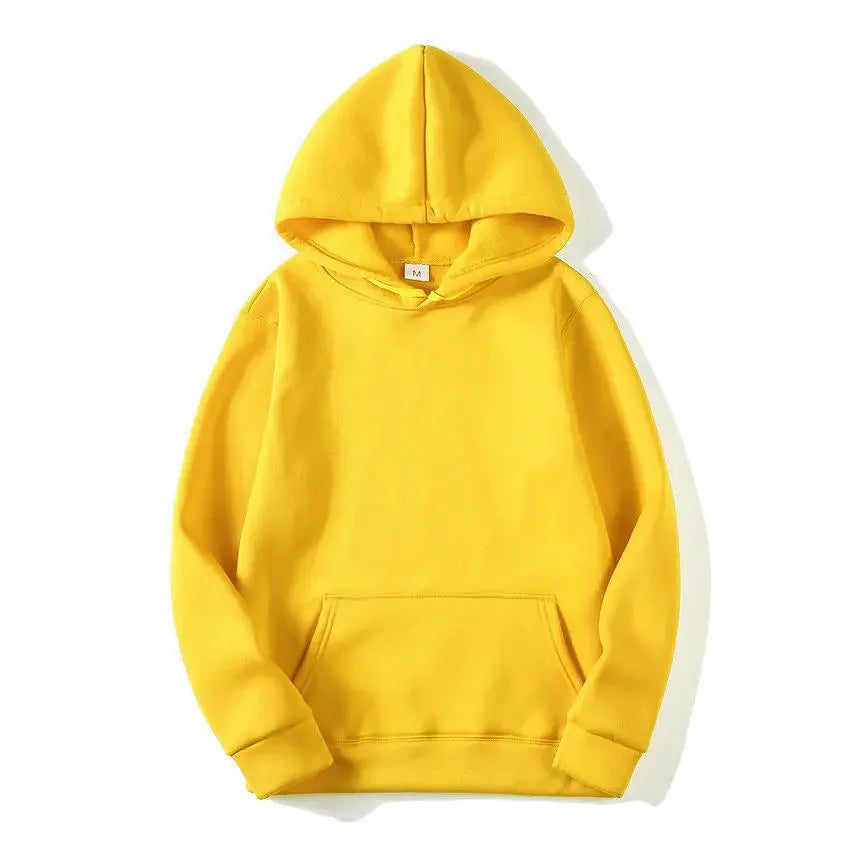 Plain Fleece Unisex Hoodie Hoodies